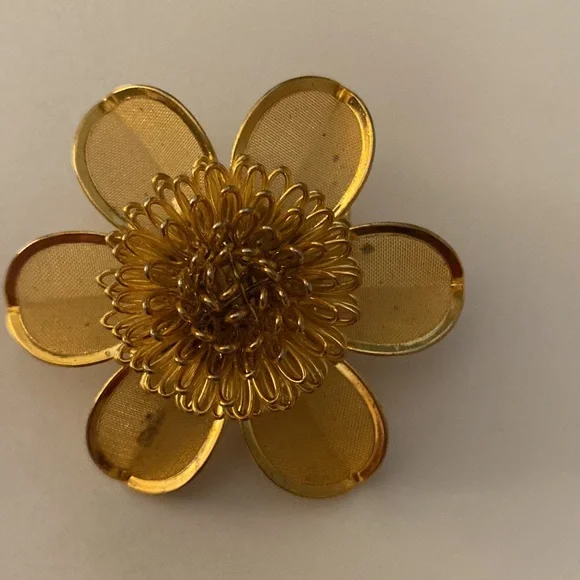 9 Vintage Floral Flower Themed Pins Brooches incl Sarah Coventry Avon Monet - Picture 14 of 16